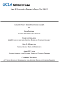 Cover page of Climate Policy Reform Options in 2025