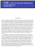 Cover page: Diverse Democracies: Citizenship Beliefs and Political Participation Across Three Geopolitical Regions