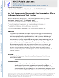 Cover page: An Early Assessment of Accountable Care Organizations’ Efforts to Engage Patients and Their Families