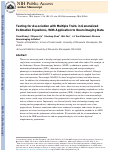 Cover page: Testing for association with multiple traits in generalized estimation equations, with application to neuroimaging data