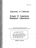 Cover page: PROCEDURES AND RESULTS OF THE JANUARY 1964 HEAVY ISOTOPES PRODUCTION CAVE RUN