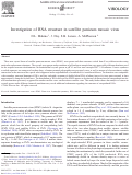 Cover page: Investigation of RNA structure in satellite panicum mosaic virus