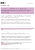 Cover page: Five-year survival outcomes for patients with advanced melanoma treated with pembrolizumab in KEYNOTE-001