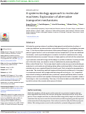 Cover page: A systems-biology approach to molecular machines: Exploration of alternative transporter mechanisms