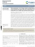 Cover page: Risk assessment of soil heavy metal contamination at the census tract level in the city of Santa Ana, CA: implications for health and environmental justice