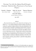 Cover page: 'Syncing' Up with the Quinn-Rand-Strogatz Constant: Hurwitz-Zeta Functions in Non-Linear 
physics