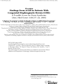 Cover page: Findings from aCGH in patients with congenital diaphragmatic hernia (CDH): A possible locus for Fryns syndrome (Am J Med Genet 140A:17–23, 2006)