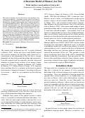 Cover page: A Bayesian Model of Memory for Text