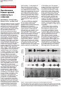 Cover page: Spontaneous human speech mimicry by a cetacean