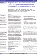 Cover page: Angiotensin II in liver transplantation (AngLT-1): protocol of a randomised, double-blind, placebo-controlled trial