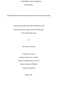 Cover page: Measuring Biochemical Possibility Spaces in Evolutionary Engineering