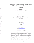 Cover page: Survival analysis of DNA mutation motifs with penalized proportional hazards