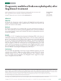 Cover page: Progressive multifocal leukoencephalopathy after fingolimod treatment.