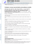 Cover page: Predialysis coronary revascularization and postdialysis mortality