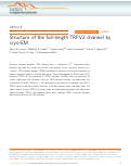 Cover page: Structure of the full-length TRPV2 channel by cryo-EM