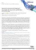 Cover page: Improved outcomes and staging in non-small-cell lung cancer guided by a molecular assay.