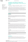 Cover page: Translation and Validation Testing of the Constipation-Related Quality of Life Scale for Use in Japan