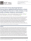 Cover page: An Interactive Generic Physiologically Based Pharmacokinetic (igPBPK) Modeling Platform to Predict Drug Withdrawal Intervals in Cattle and Swine: A Case Study on Flunixin, Florfenicol, and Penicillin G