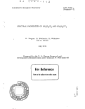 Cover page: SPECTRAL PROPERTIES OF (Et4N)2UI6 AND (Et4N)2UF6.