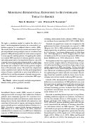 Cover page: Modeling Residential Exposure to Secondhand Tobacco Smoke