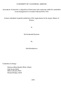 Cover page: Assessment of anaerobic co-digestion of food waste and wastewater solids for sustainable waste management in Yosemite National Park, USA