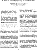 Cover page: The Director Task Fails to Differentiate Young Adult Theory of Mind Abilities:An IRT Analysis