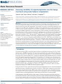 Cover page: Assessing variability of evapotranspiration over the Ganga river basin using water balance computations