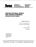 Cover page: Cyclical Fluctuations in the Israel Housing Market