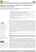 Cover page: Application of Artificial Intelligence in the Management of Pancreatic Cystic Lesions.