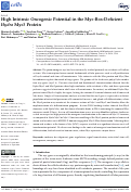 Cover page: High Intrinsic Oncogenic Potential in the Myc-Box-Deficient Hydra Myc3 Protein