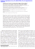 Cover page: Thickness dependence of La0.7Sr0.3MnO3/PbZr0.2Ti0.8O3 magnetoelectric interfaces