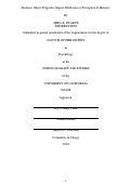 Cover page: Realistic Object Properties Impact Multisensory Perception &amp; Memory