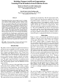 Cover page: Modeling Unsupervised Event Segmentation:Learning Event Boundaries from Prediction Errors