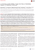 Cover page: A 2-Pyridone-Amide Inhibitor Targets the Glucose Metabolism Pathway of Chlamydia trachomatis