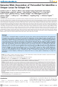 Cover page: Genome-Wide Association of Pericardial Fat Identifies a Unique Locus for Ectopic Fat
