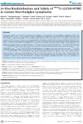 Cover page: In-Vivo Biodistribution and Safety of 99mTc-LLP2A-HYNIC in Canine Non-Hodgkin Lymphoma