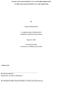 Cover page: Status Quo Bias Effect on Consumer Behavior to the Change in Products and Services