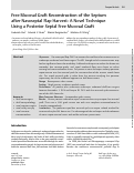 Cover page: Free Mucosal Graft Reconstruction of the Septum after Nasoseptal Flap Harvest: A Novel Technique Using a Posterior Septal Free Mucosal Graft.