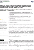 Cover page: Improved Patient-Reported Medication Adherence, Patient Satisfaction, and Glycemic Control in a Collaborative Care Pharmacist-Led Diabetes "Tune-Up" Clinic.