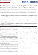 Cover page: Candidalysin Is Required for Neutrophil Recruitment and Virulence During Systemic Candida albicans Infection