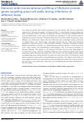 Cover page: Genome-wide transcriptional profiling of Botrytis cinerea genes targeting plant cell walls during infections of different hosts