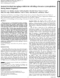 Cover page: Maternal Decidual Macrophages Inhibit NK Cell Killing of Invasive Cytotrophoblasts During Human Pregnancy1