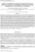 Cover page: Effect of baselevel change on floodplain and fan sediment storage and ephemeral tributary channel morphology, Navarro River, California