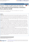 Cover page: Impact of data model and point density on aboveground forest biomass estimation from airborne LiDAR