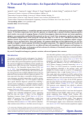 Cover page: A Thousand Fly Genomes: An Expanded Drosophila Genome Nexus