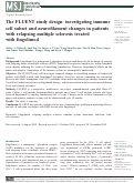 Cover page: The FLUENT study design: investigating immune cell subset and neurofilament changes in patients with relapsing multiple sclerosis treated with fingolimod