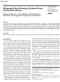 Cover page: Mitigating Urban Heating in Dryland Cities: A Literature Review