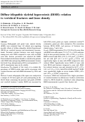 Cover page: Diffuse idiopathic skeletal hyperostosis (DISH): relation to vertebral fractures and bone density.