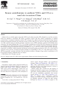 Cover page: Source contributions to ambient VOCs and CO at a rural site in eastern China