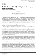 Cover page: Review of Qualitative Research Methods (2nd ed.), by Monique Hennink, Inge Hutter, and Ajay Bailey